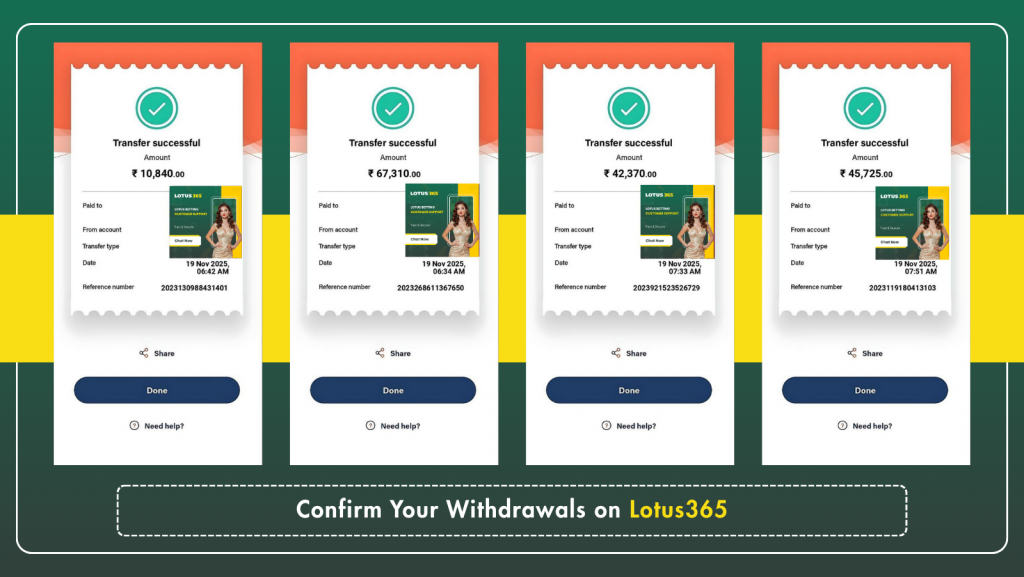 Proof of Payment: How to Confirm Your Withdrawals on Lotus365