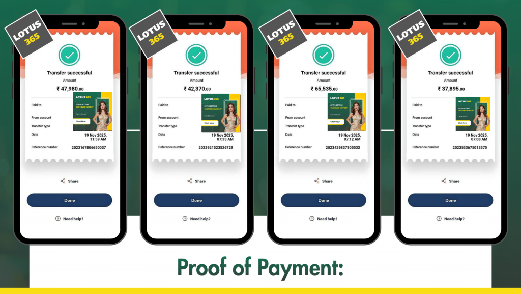 Proof of Payment: How to Confirm Your Withdrawals on Lotus365